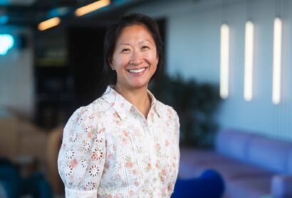 Shows profile picture of Webstep CEO Kristine Lund